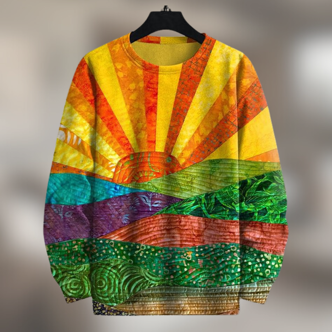 Audrey™ | Vibrant Sunrise Sweater