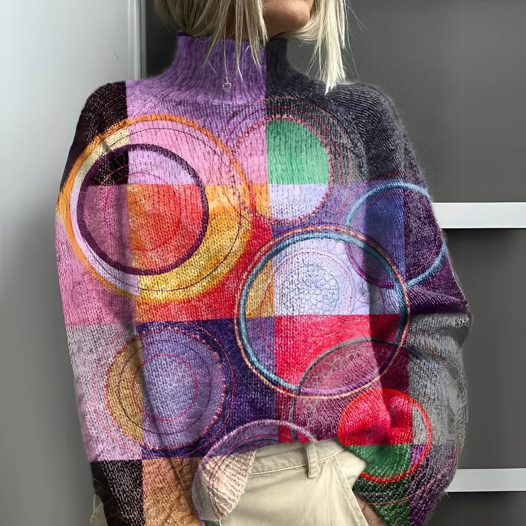 BERNADETTA™ | Stylish Colorblock Knit Sweater